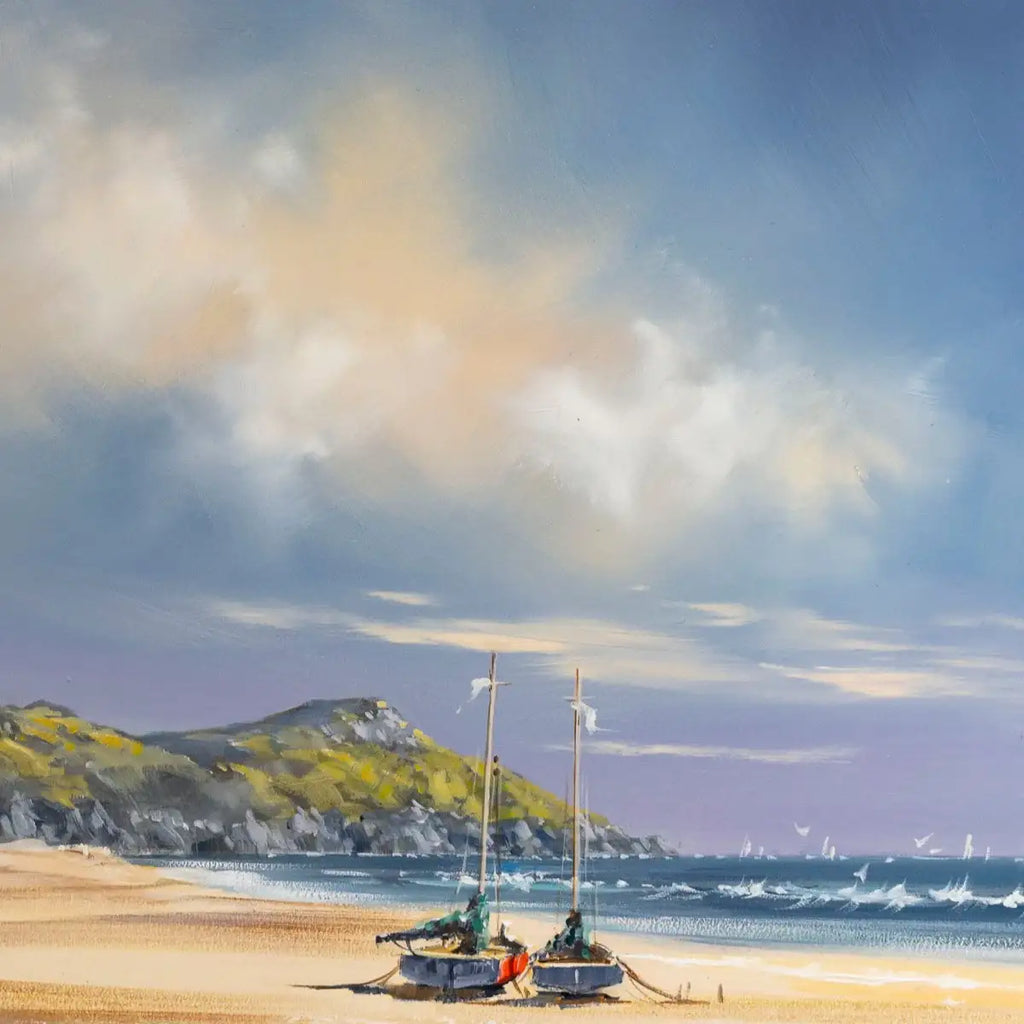 Coastal Waves - Original - SOLD by artist Allan Morgan - Wyecliffe Galleries