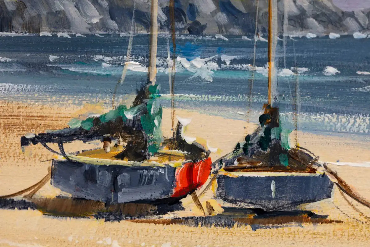 Coastal Waves - Original - SOLD by artist Allan Morgan - Wyecliffe Galleries