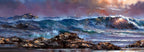 Crashing Waves - Original - SOLD by artist Allan Morgan - Wyecliffe Galleries