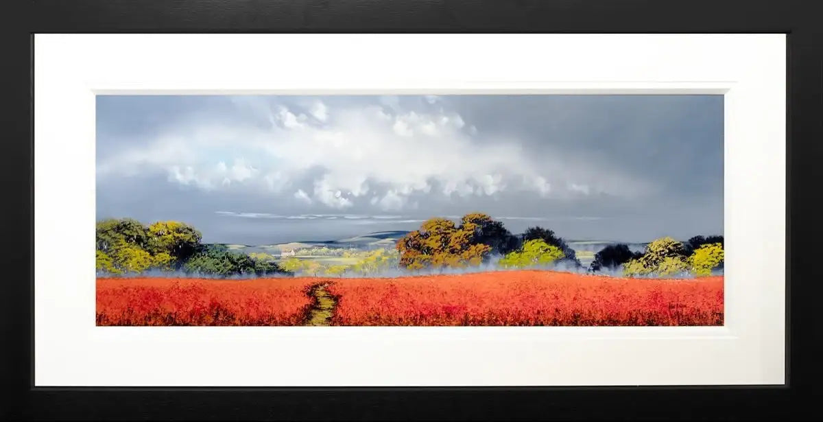 Crimson Path - Original - SOLD by artist Allan Morgan - Wyecliffe Galleries