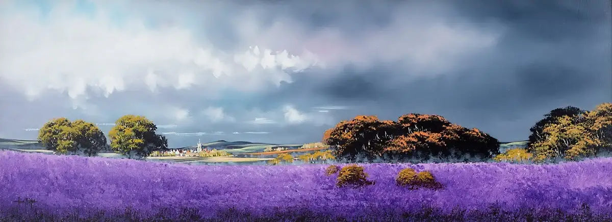 Dreamy Skies - Original - SOLD by artist Allan Morgan - Wyecliffe Galleries