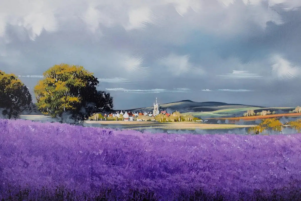 Dreamy Skies - Original - SOLD by artist Allan Morgan - Wyecliffe Galleries