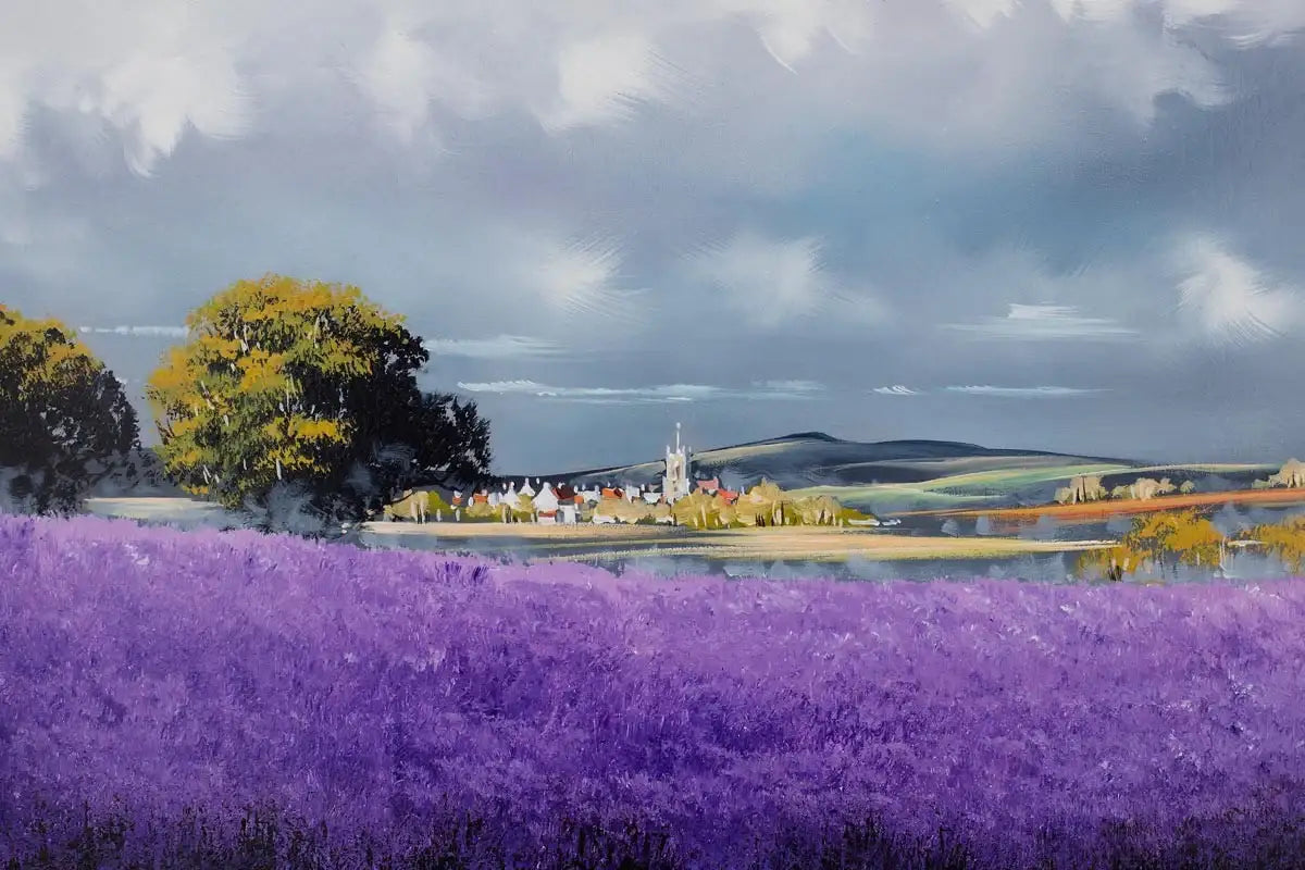 Dreamy Skies - Original - SOLD by artist Allan Morgan - Wyecliffe Galleries