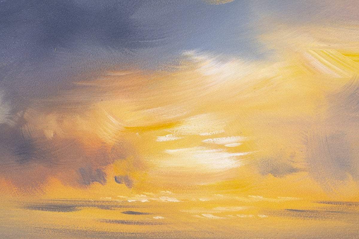 Evening Sky I - Original - SOLD by artist Allan Morgan - Wyecliffe Galleries