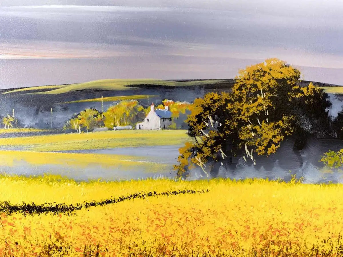 Field of Fire - SOLD by artist Allan Morgan - Wyecliffe Galleries