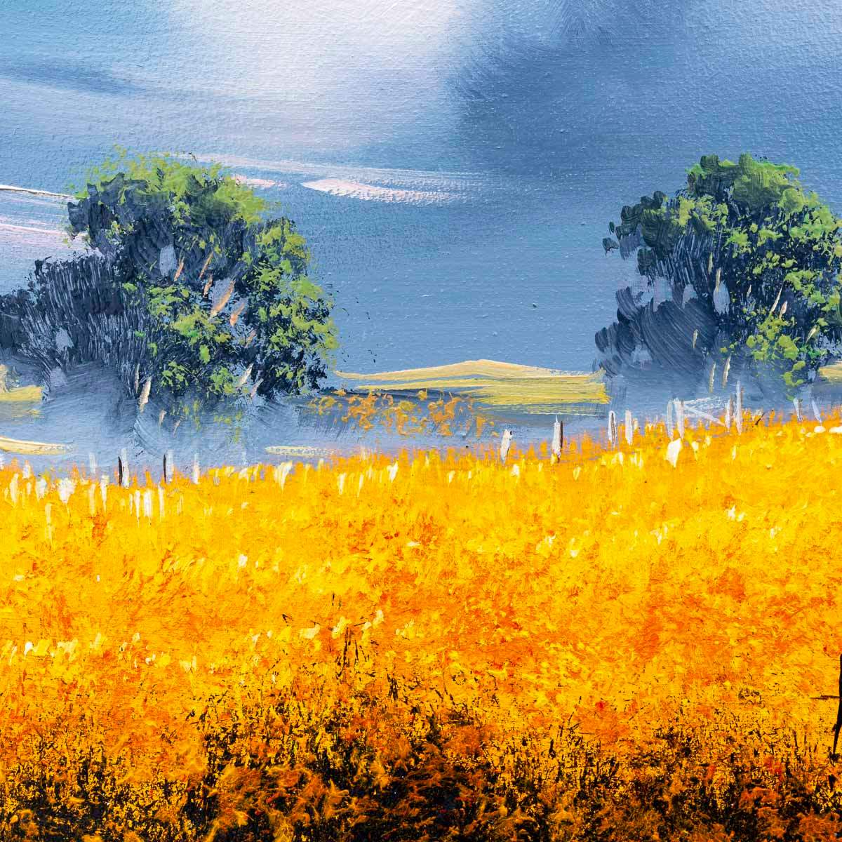 Fields Full of Life - Original - SOLD by artist Allan Morgan - Wyecliffe Galleries