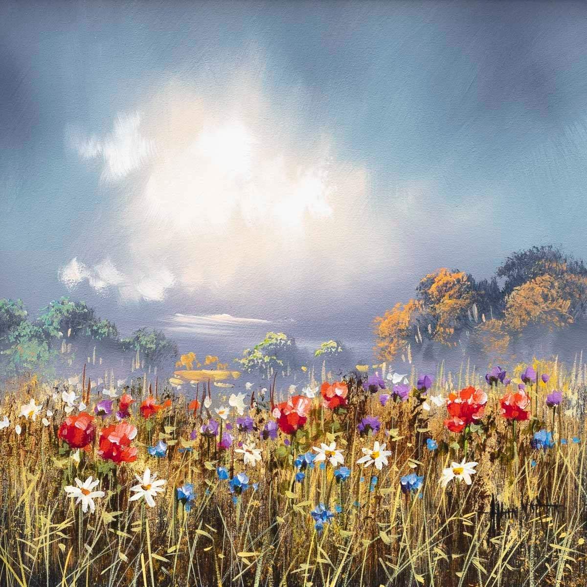 Fields of The Horizons - Original by artist Allan Morgan - Wyecliffe Galleries