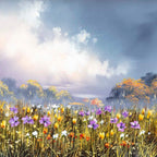 Fields With a View - Original SOLD by artist Allan Morgan - Wyecliffe Galleries