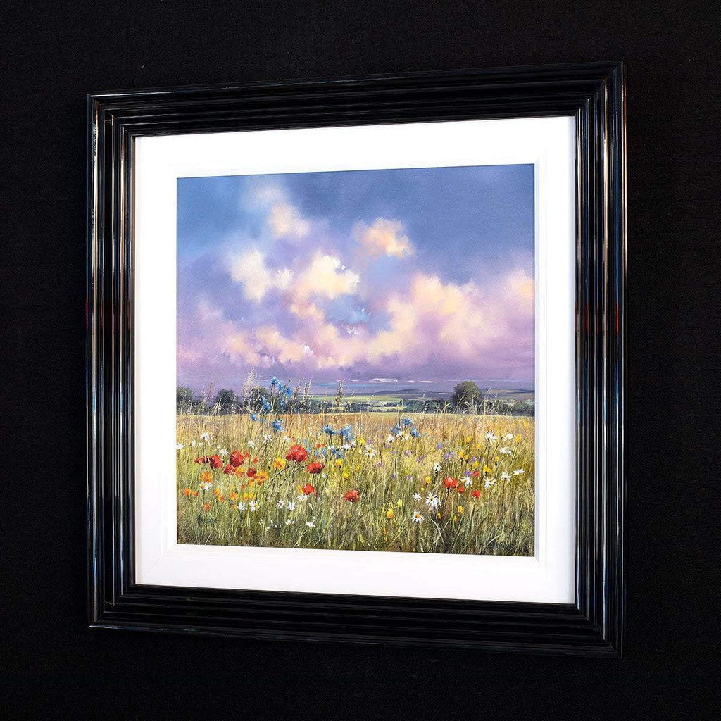 Flower Field II - Original - SOLD by artist Allan Morgan - Wyecliffe Galleries