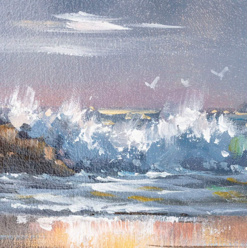 Flying Through The Waves - Original - SOLD by artist Allan Morgan - Wyecliffe Galleries