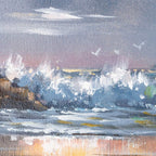 Flying Through The Waves - Original - SOLD by artist Allan Morgan - Wyecliffe Galleries
