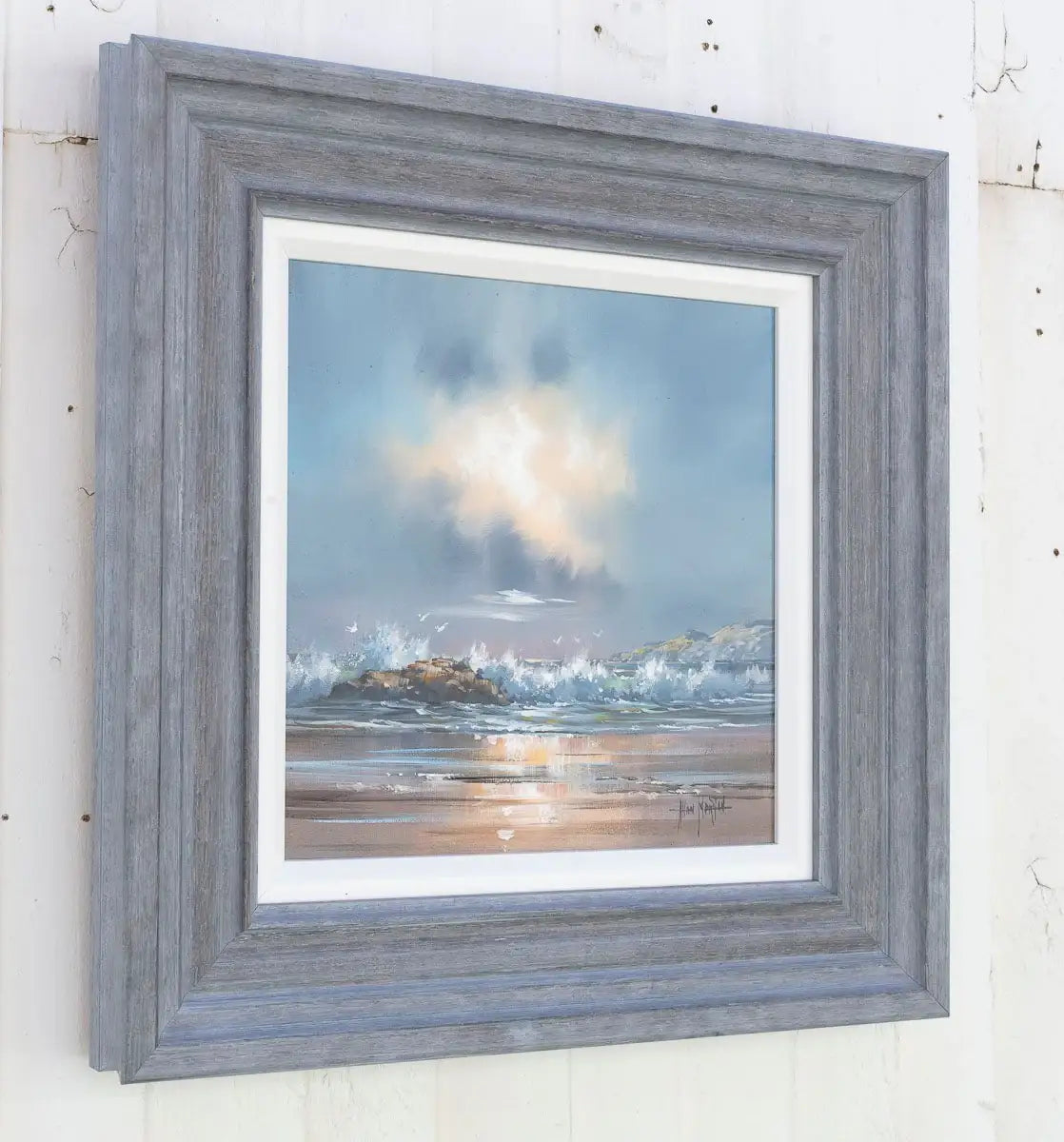 Flying Through The Waves - Original - SOLD by artist Allan Morgan - Wyecliffe Galleries