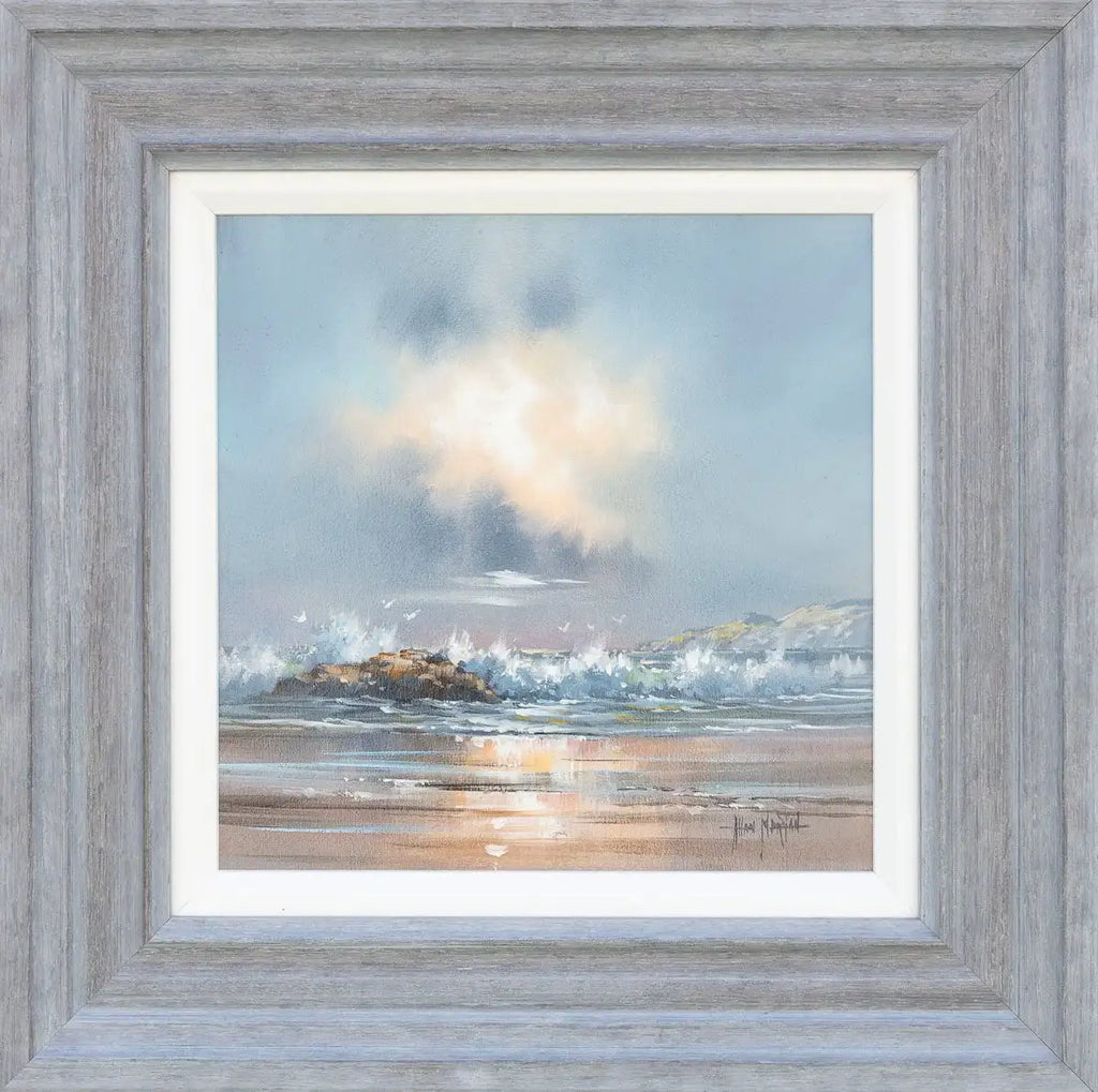 Flying Through The Waves - Original - SOLD by artist Allan Morgan - Wyecliffe Galleries