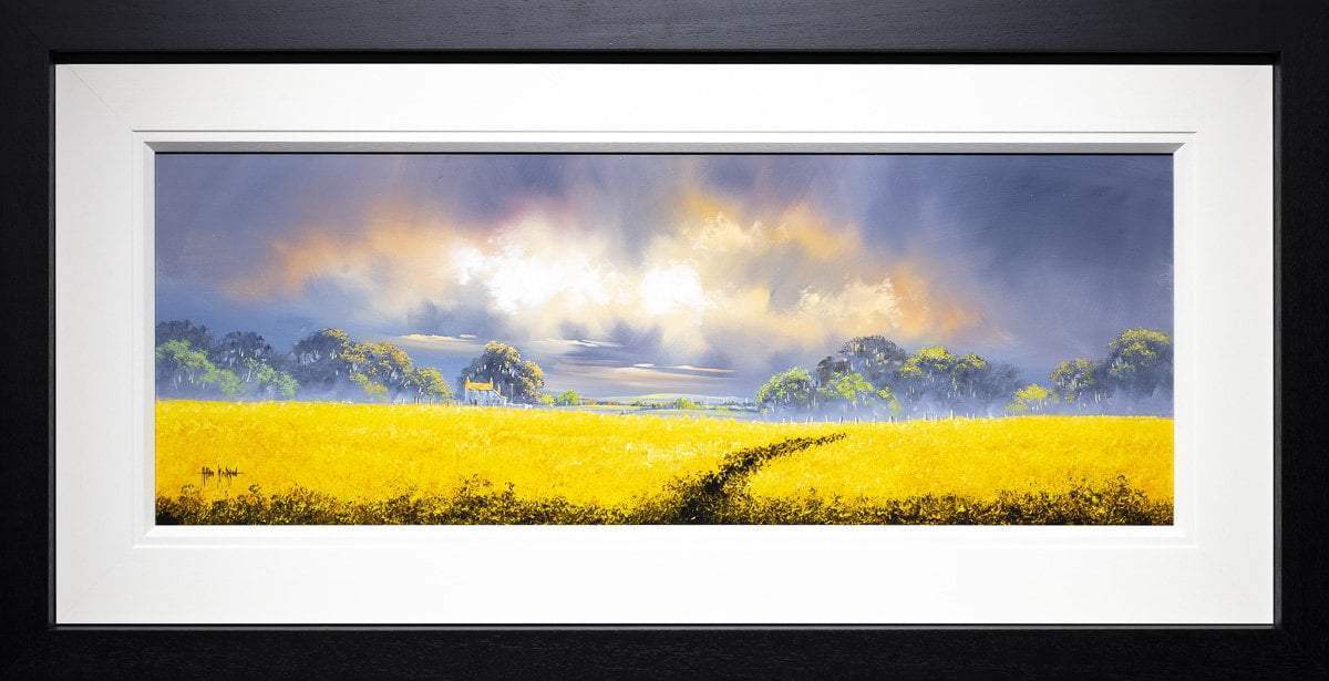 Golden Fields - Original - SOLD by artist Allan Morgan - Wyecliffe Galleries