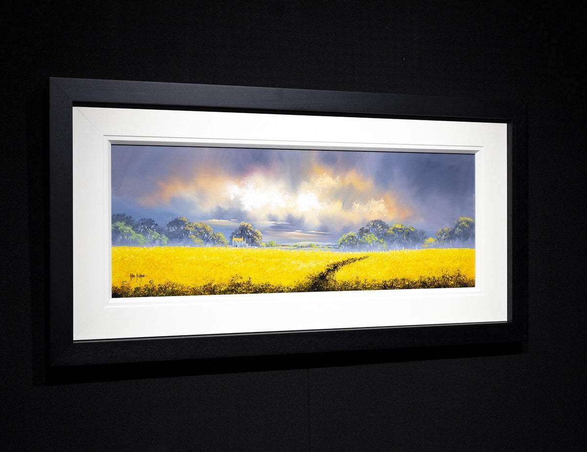 Golden Fields - Original - SOLD by artist Allan Morgan - Wyecliffe Galleries