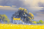 Golden Fields - Original - SOLD by artist Allan Morgan - Wyecliffe Galleries