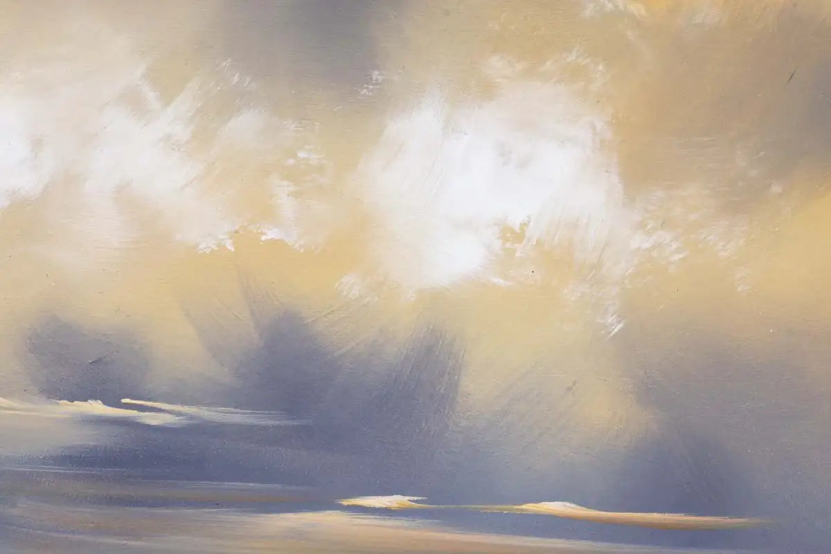 Golden Fields - Original - SOLD by artist Allan Morgan - Wyecliffe Galleries