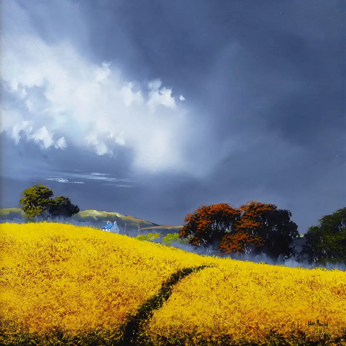 Grey Skies - Original - SOLD by artist Allan Morgan - Wyecliffe Galleries