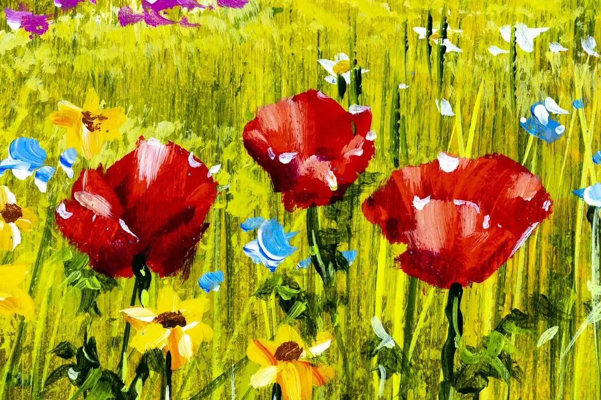 Hazy Fields I - Original - SOLD by artist Allan Morgan - Wyecliffe Galleries