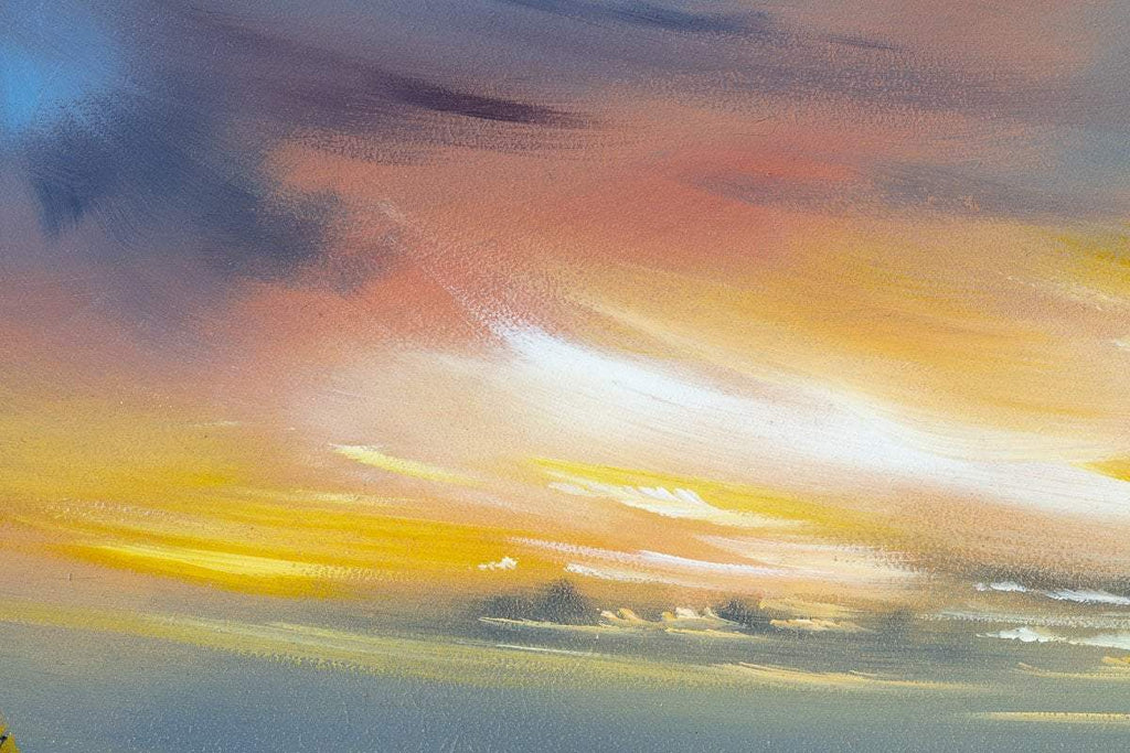 Hazy Fields I - Original - SOLD by artist Allan Morgan - Wyecliffe Galleries