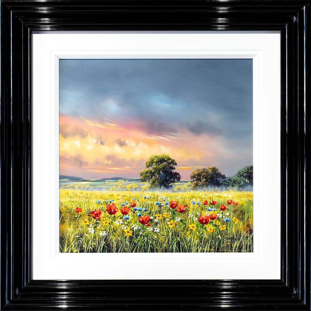 Hazy Fields II - Original - SOLD by artist Allan Morgan - Wyecliffe Galleries