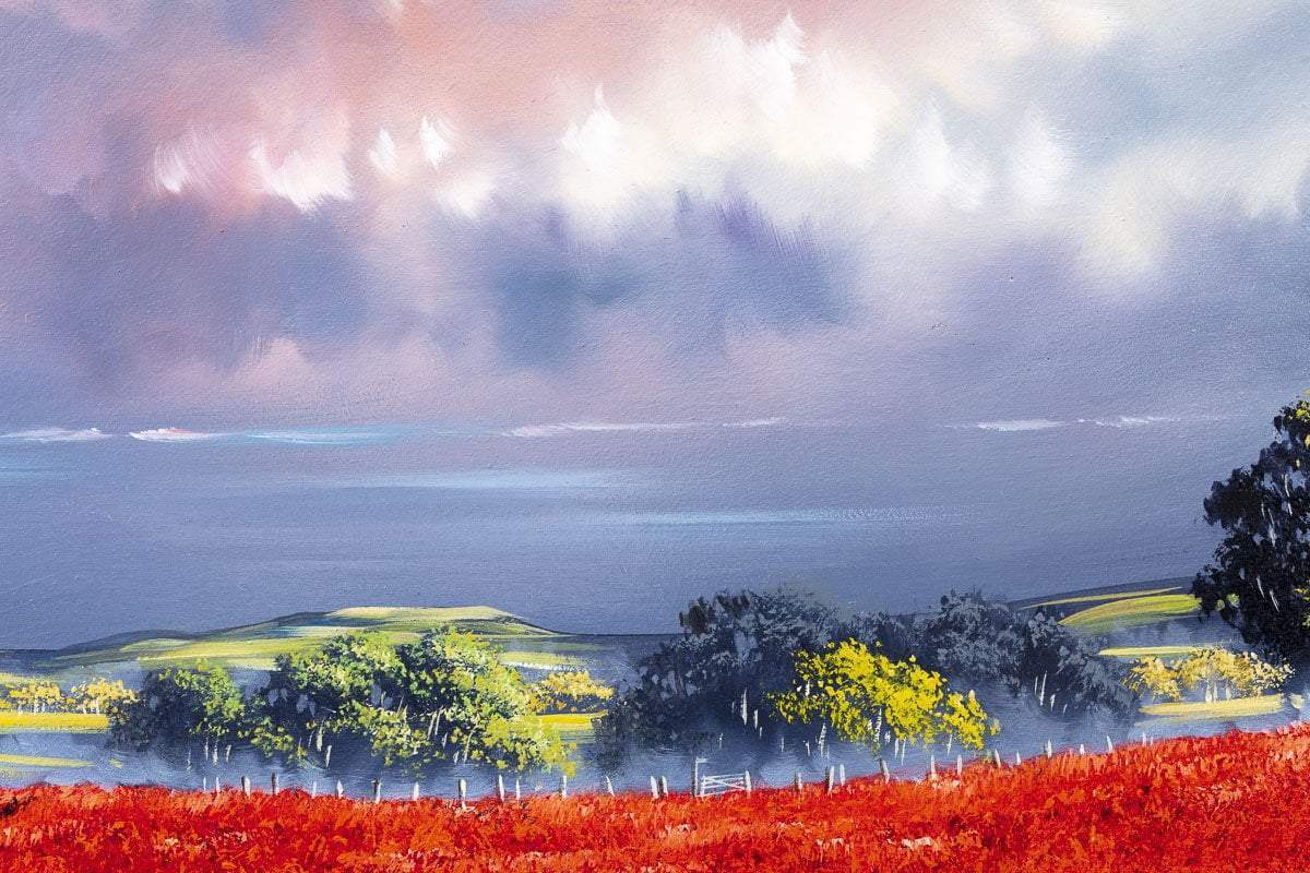 Heading To The Village - Original - SOLD by artist Allan Morgan - Wyecliffe Galleries