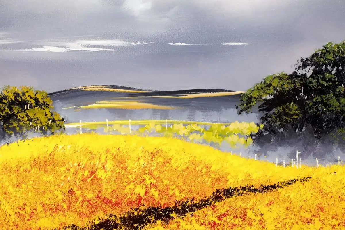 Land of Gold - SOLD by artist Allan Morgan - Wyecliffe Galleries