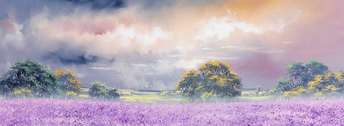 Lavender Blooms - Original - SOLD by artist Allan Morgan - Wyecliffe Galleries