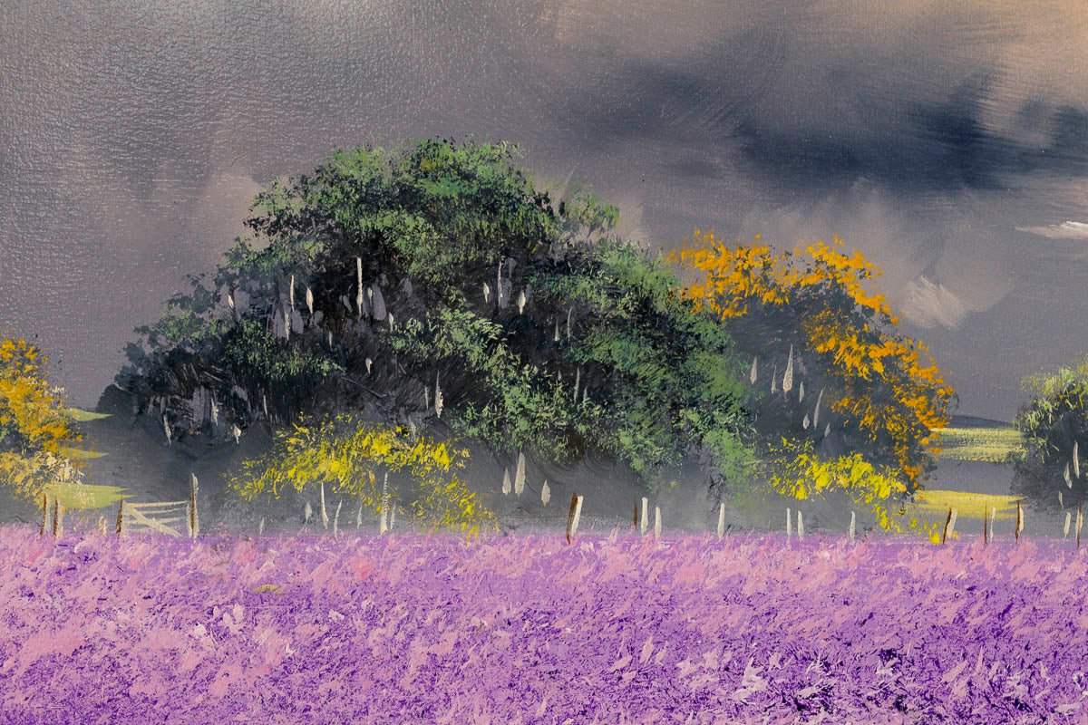 Lavender Blooms - Original - SOLD by artist Allan Morgan - Wyecliffe Galleries