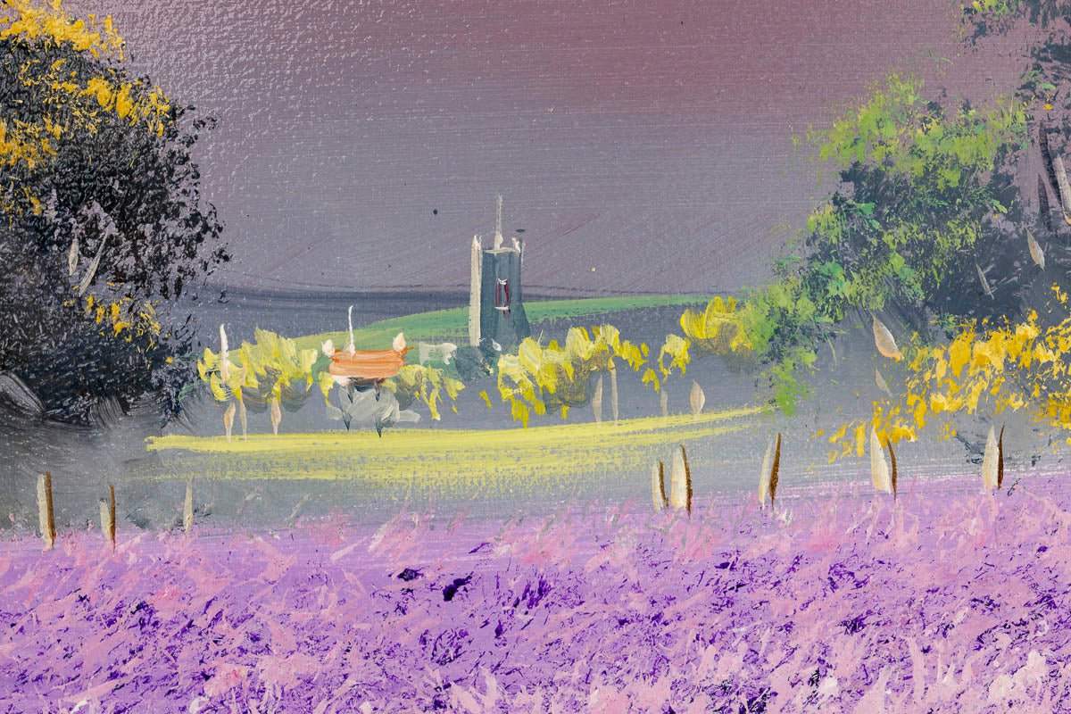 Lavender Blooms - Original - SOLD by artist Allan Morgan - Wyecliffe Galleries