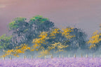 Lavender Blooms - Original - SOLD by artist Allan Morgan - Wyecliffe Galleries