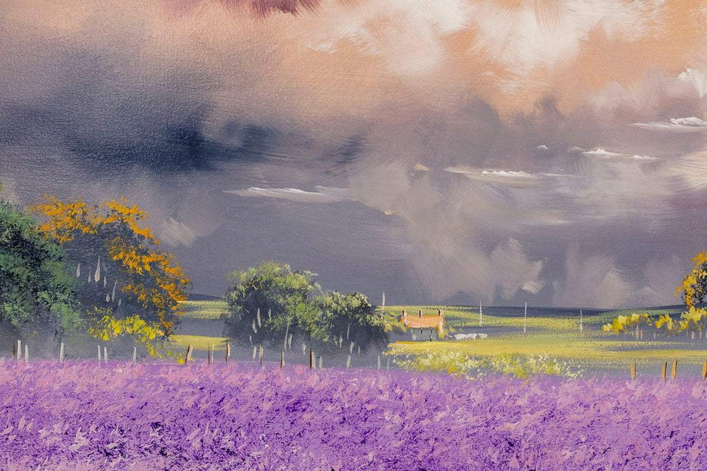 Lavender Blooms - Original - SOLD by artist Allan Morgan - Wyecliffe Galleries