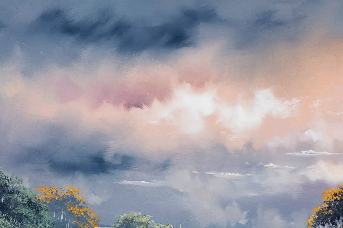 Lavender Blooms - Original - SOLD by artist Allan Morgan - Wyecliffe Galleries