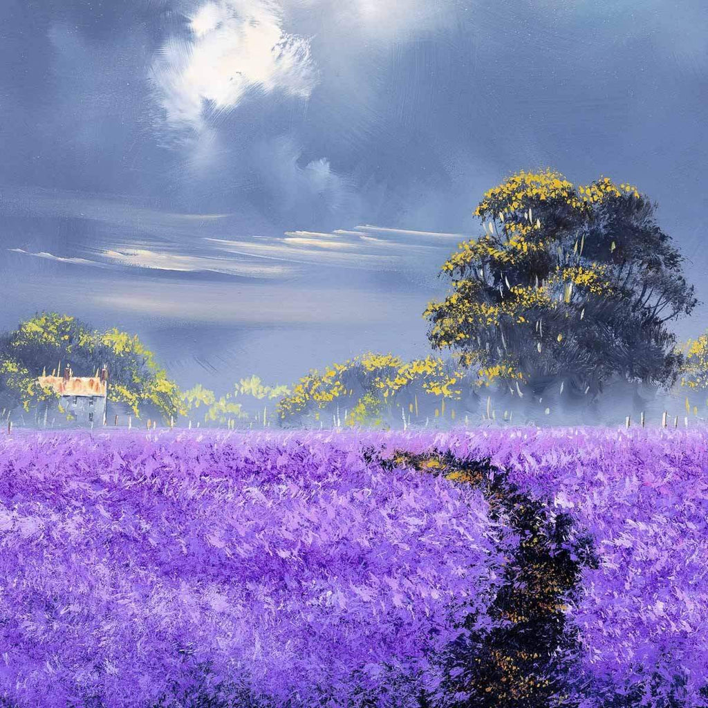 Lavender Blues - Original - SOLD by artist Allan Morgan - Wyecliffe Galleries