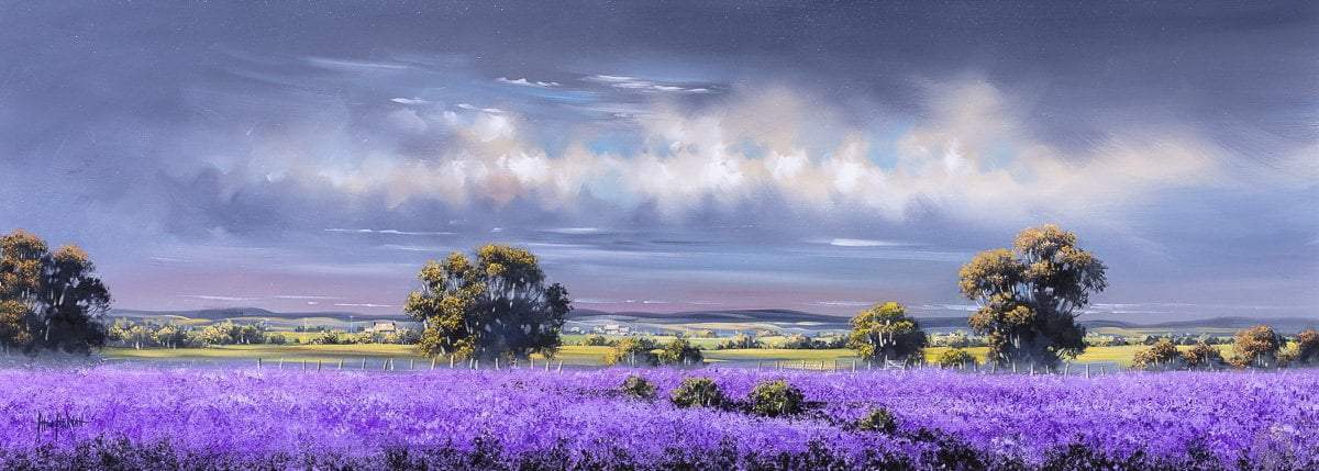 Lavender Love - Original SOLD by artist Allan Morgan - Wyecliffe Galleries