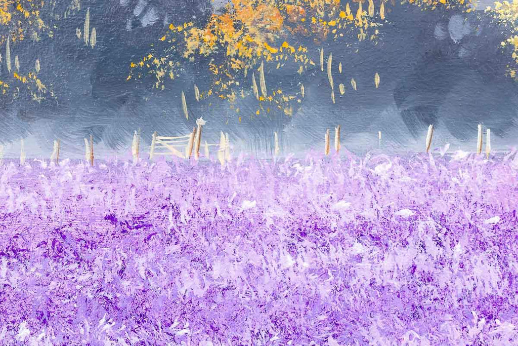 Lavender Passageway - Original - SOLD by artist Allan Morgan - Wyecliffe Galleries