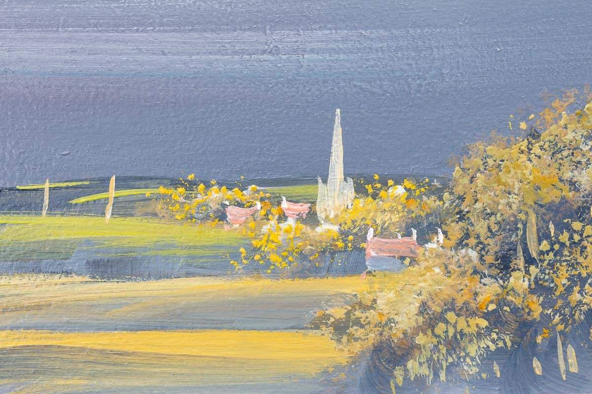 Lavender Passageway - Original - SOLD by artist Allan Morgan - Wyecliffe Galleries