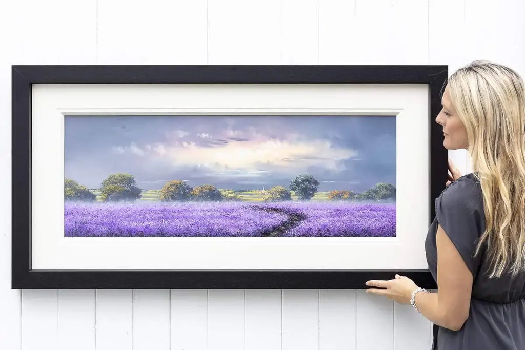 Lavender Passageway - Original - SOLD by artist Allan Morgan - Wyecliffe Galleries