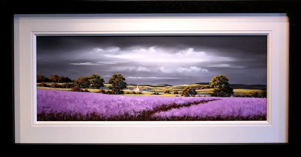 Lavender Pathway - SOLD by artist Allan Morgan - Wyecliffe Galleries