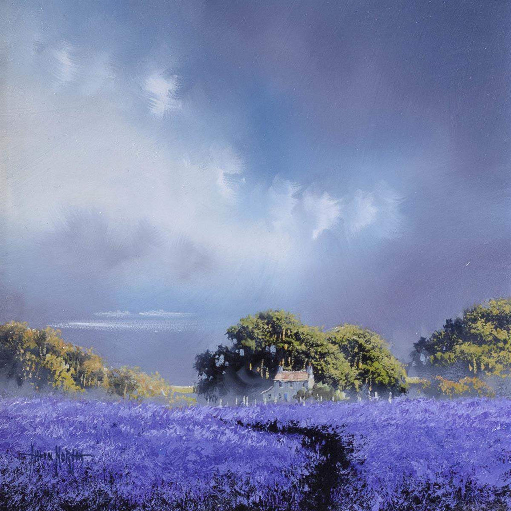 Lavender Season - Original - SOLD by artist Allan Morgan - Wyecliffe Galleries
