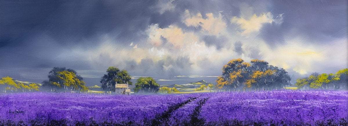 Lavender Storm - Original Allan Morgan Framed
