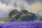 Lavender Storm - Original - SOLD by artist Allan Morgan - Wyecliffe Galleries