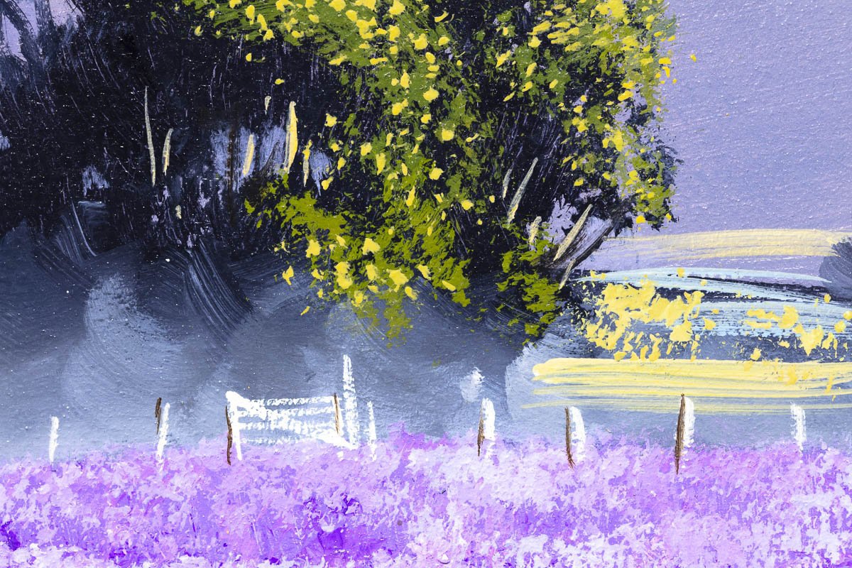 Lavender Walkway - Original Allan Morgan Framed