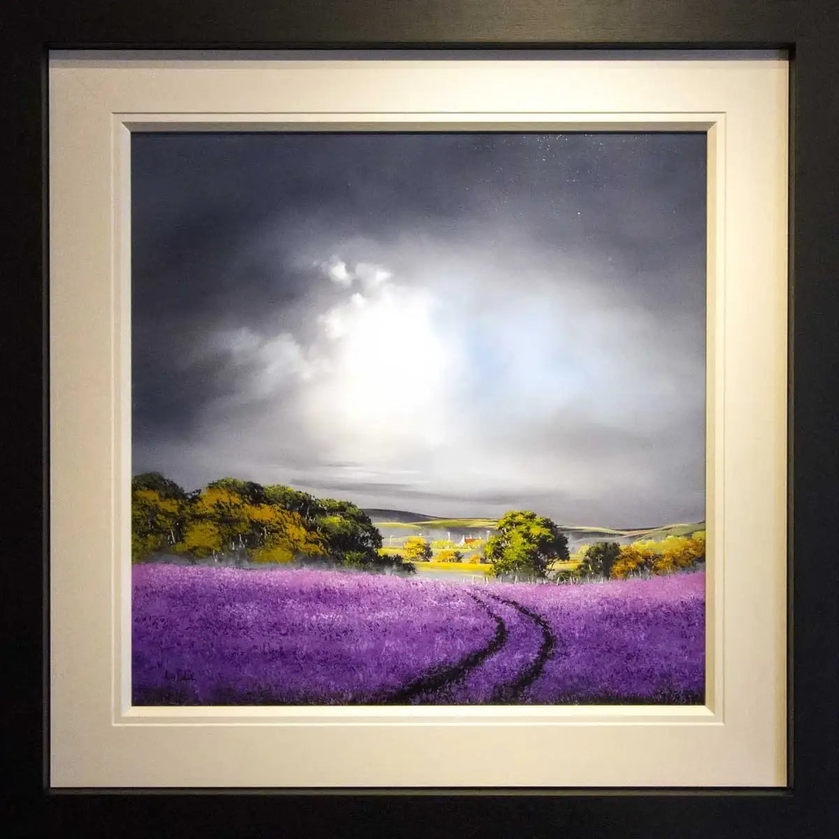 Lilac Pathway - SOLD by artist Allan Morgan - Wyecliffe Galleries