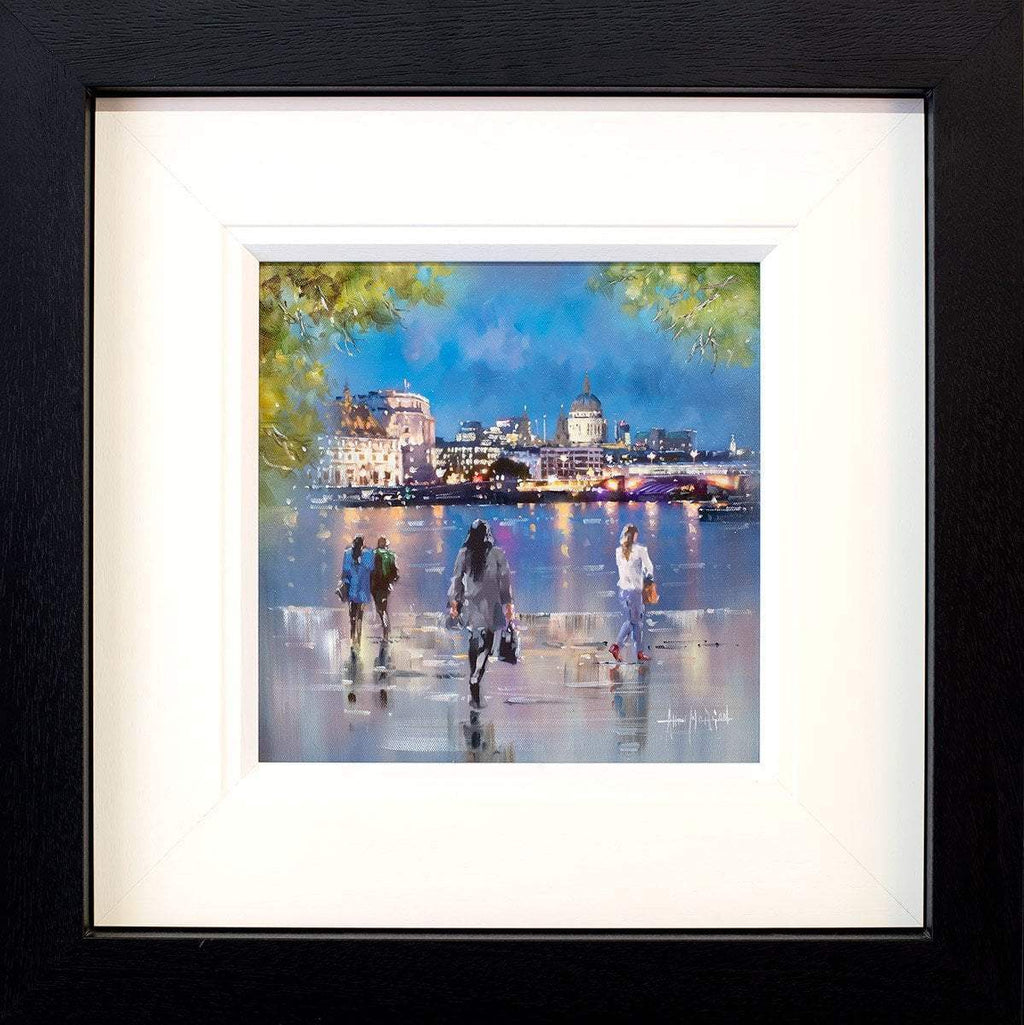 London By Night - Original - SOLD by artist Allan Morgan - Wyecliffe Galleries