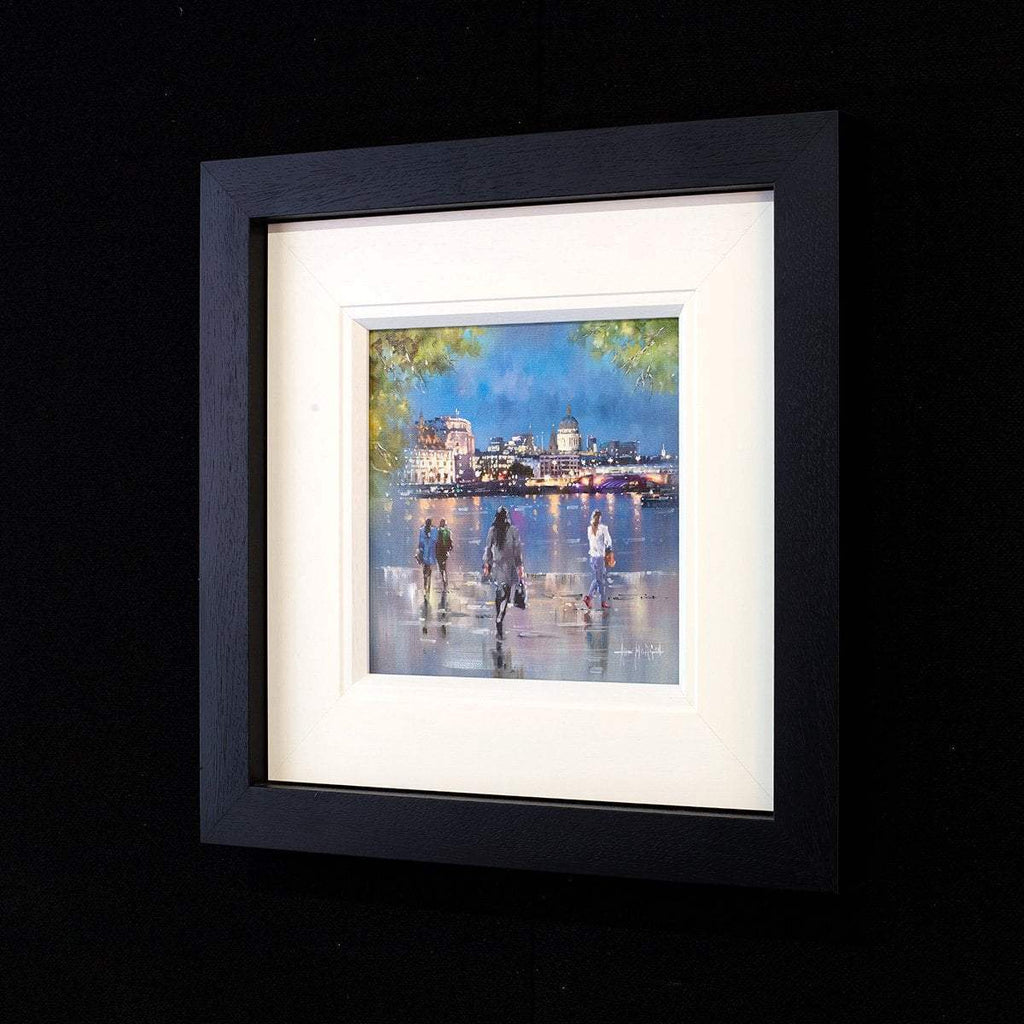 London By Night - Original - SOLD by artist Allan Morgan - Wyecliffe Galleries