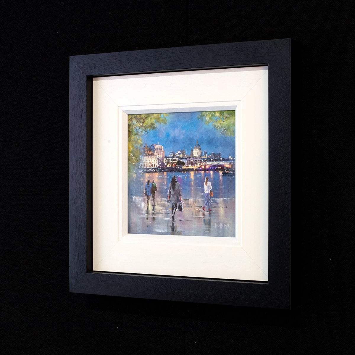 London By Night - Original - SOLD by artist Allan Morgan - Wyecliffe Galleries