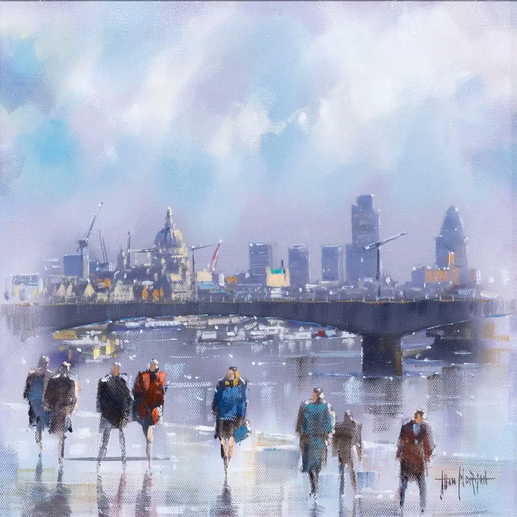 London Skyline - Original by artist Allan Morgan - Wyecliffe Galleries