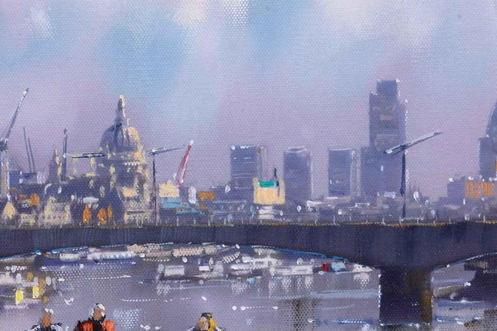 London Skyline - Original by artist Allan Morgan - Wyecliffe Galleries