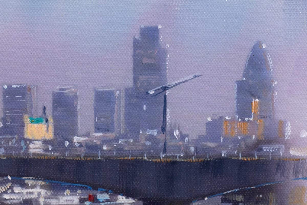 London Skyline - Original by artist Allan Morgan - Wyecliffe Galleries